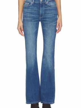 DL1961 Medium Blue High-Rise Flare Jeans